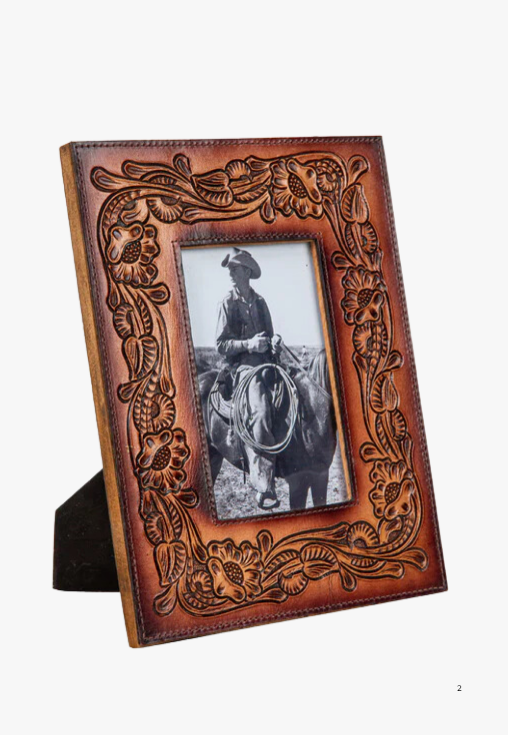 Myra This Moment In Time Hand-Tooled Photo Frame