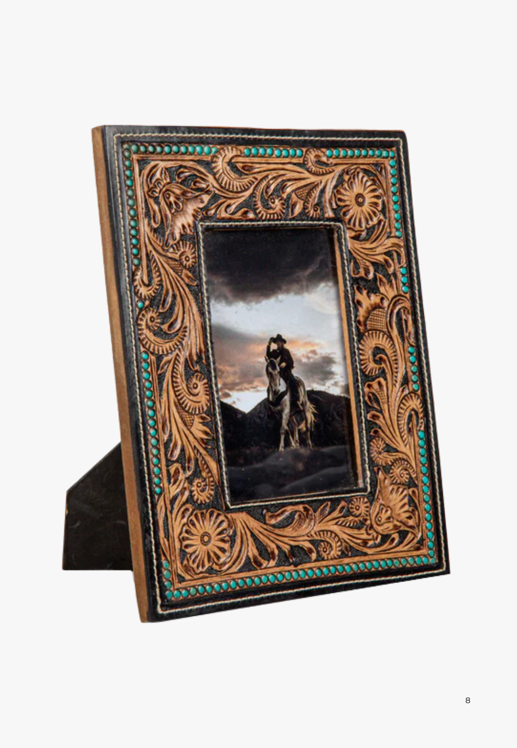 Myra Mesa Plateau Hand-Tooled Photo Frame