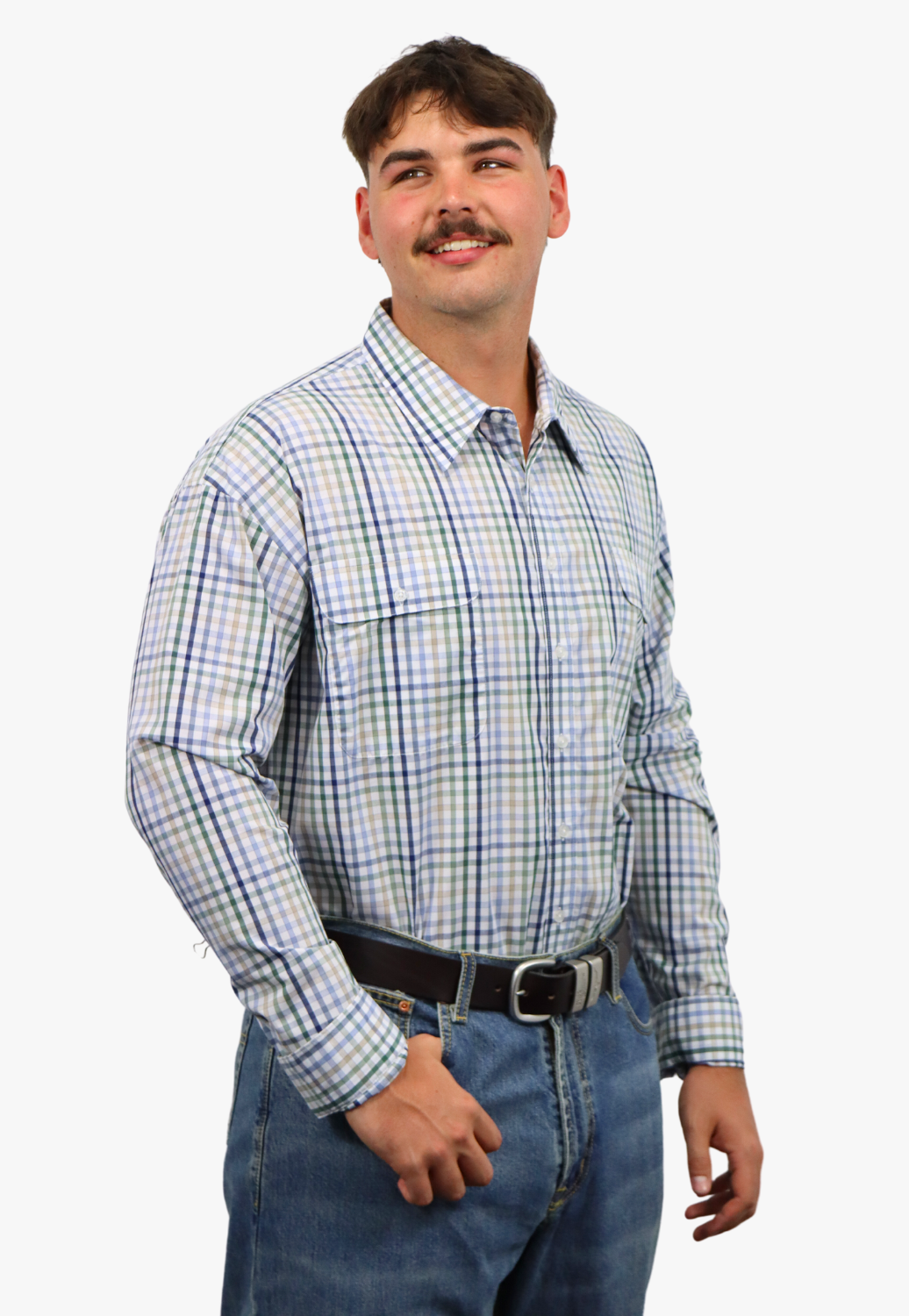 Bisley Mens Long Sleeve Checked Shirt