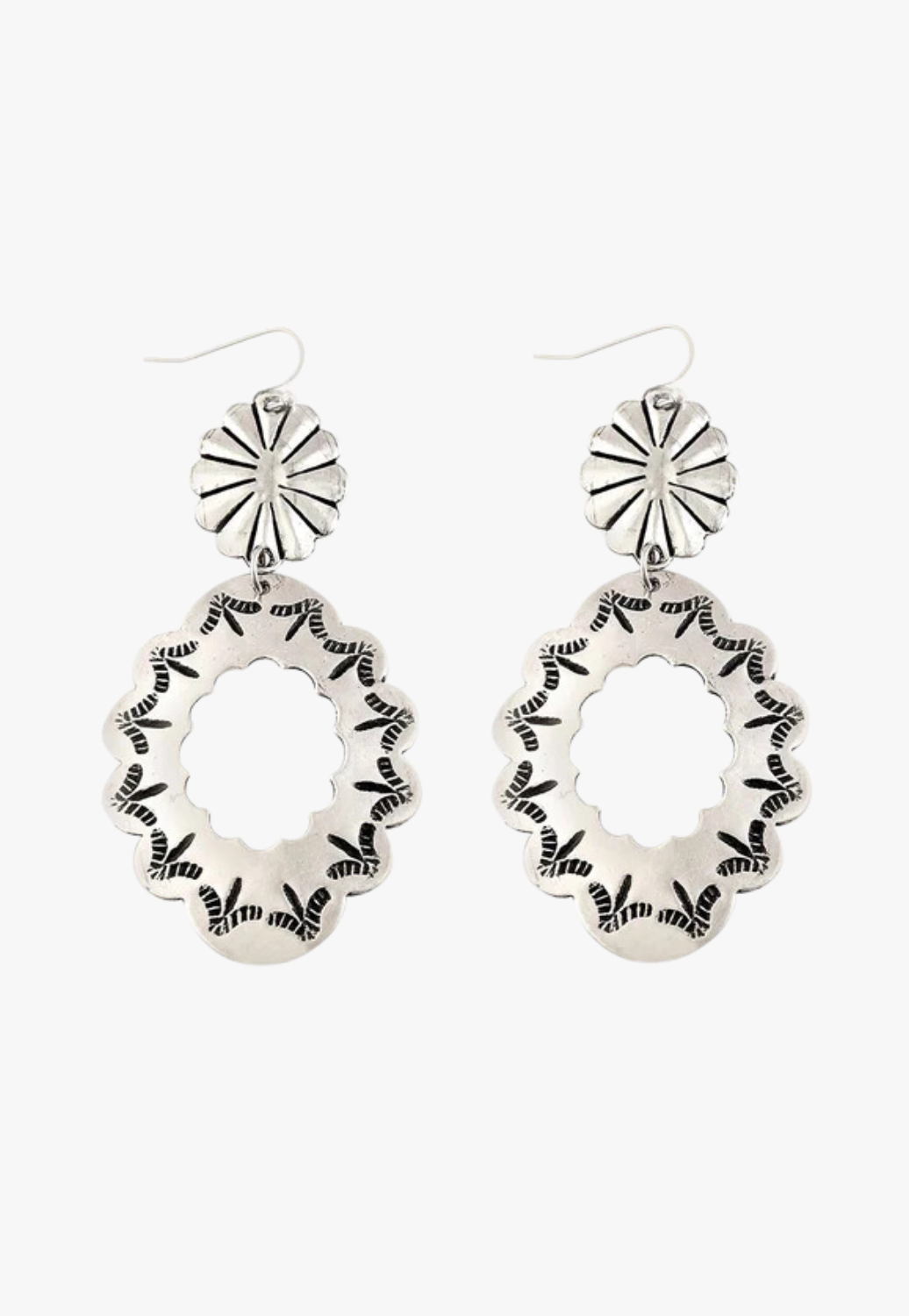 Myra Concho Medallion Earrings