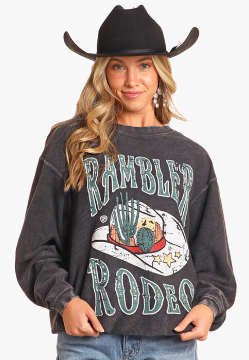 Rock and Roll Womens Rambler Rodeo Pullover