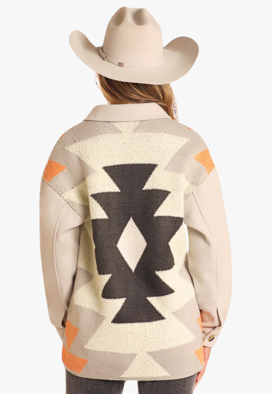 Rock and Roll Womens Knit Aztec Jacket