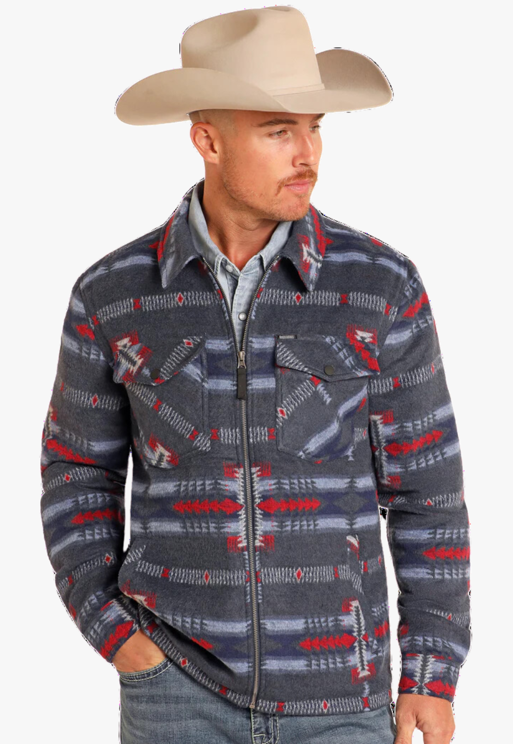 Rock and Roll Mens Aztec Jacket