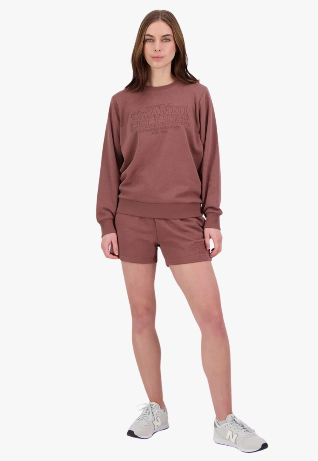 Swanndri Womens Scholar Embroidered Crewneck Sweatshirt