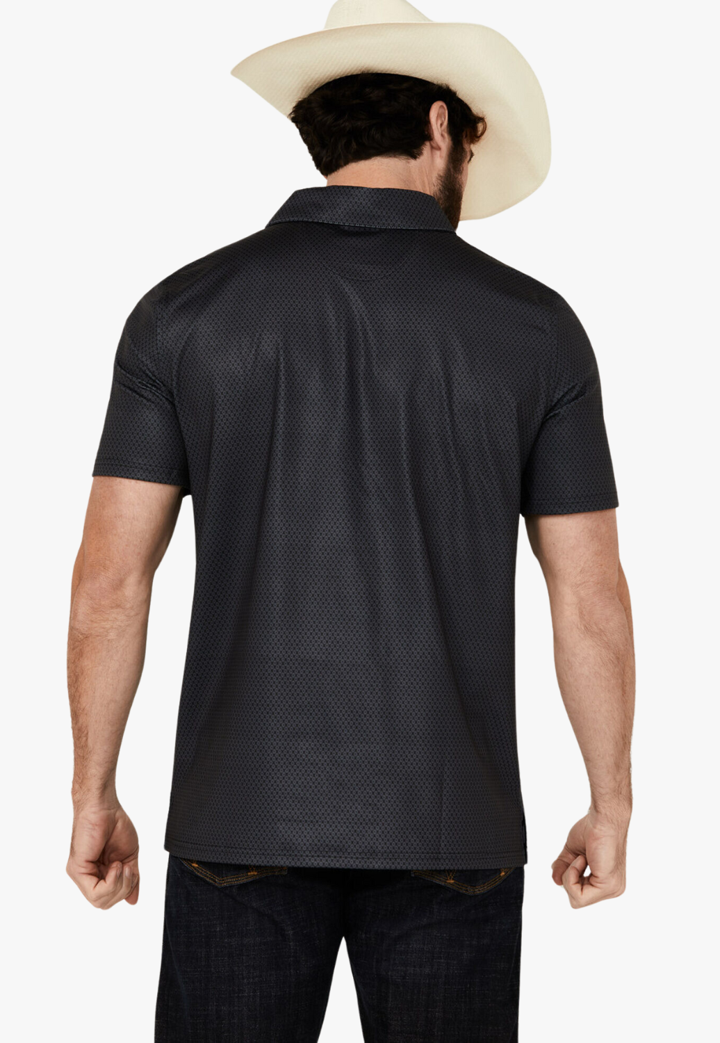 Rock & Roll Mens Ditzy Geo Knit Polo