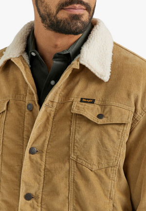 Wrangler Mens Sherpa Lined Corduroy Jacket