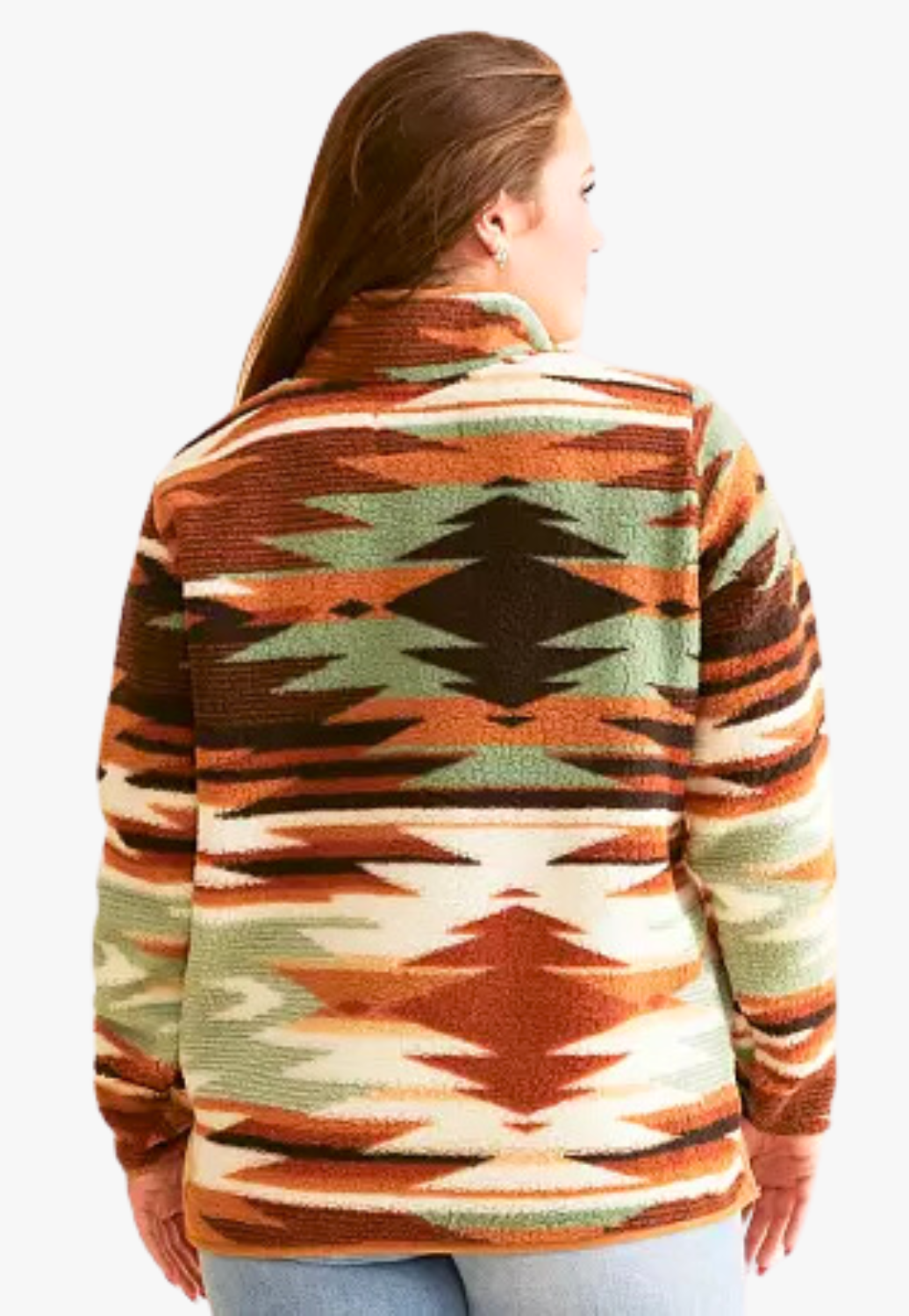 Wrangler Womens South Western Sherpa Pullover