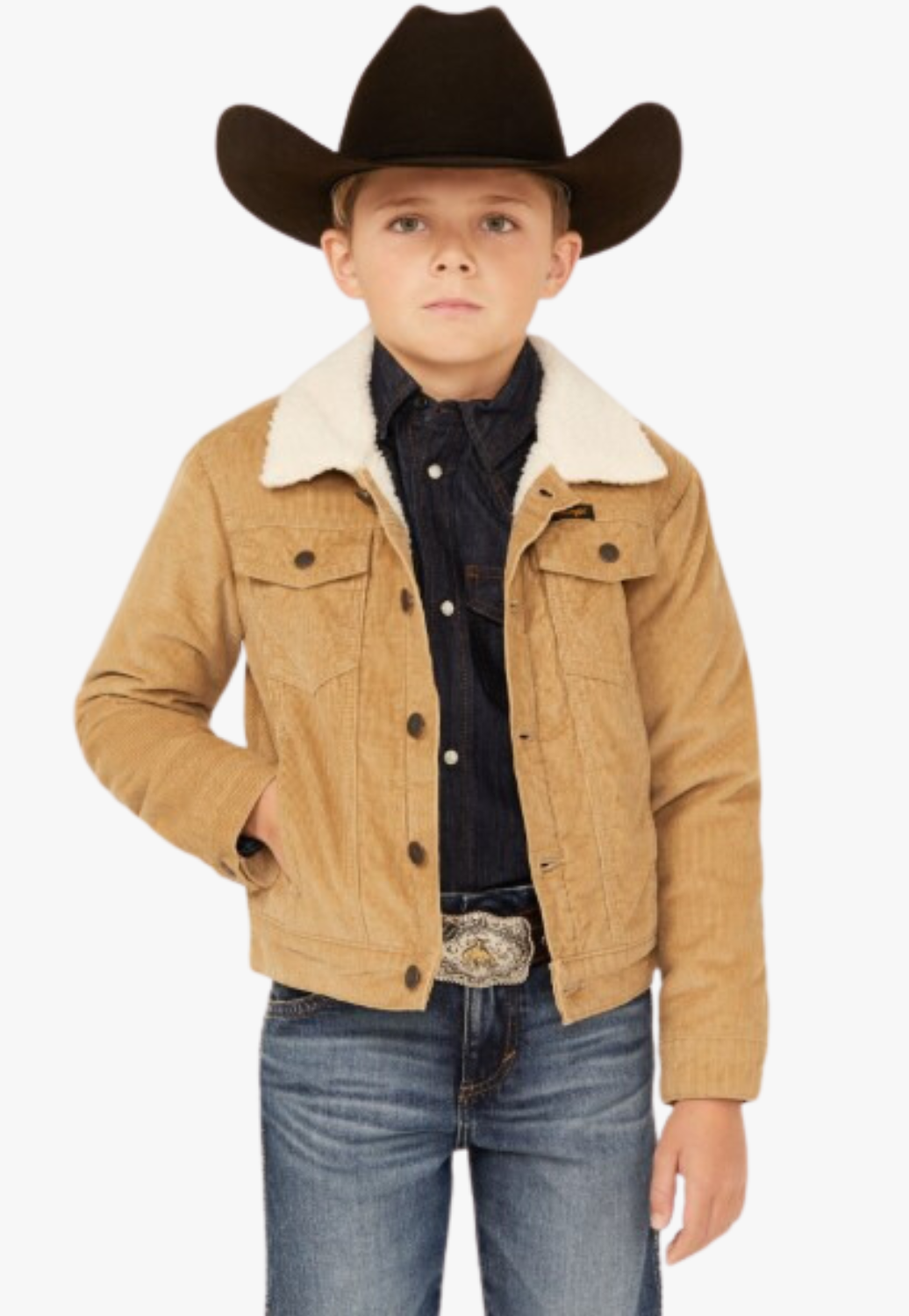 Wrangler Boys Sherpa Lined Long Sleeve Jacket