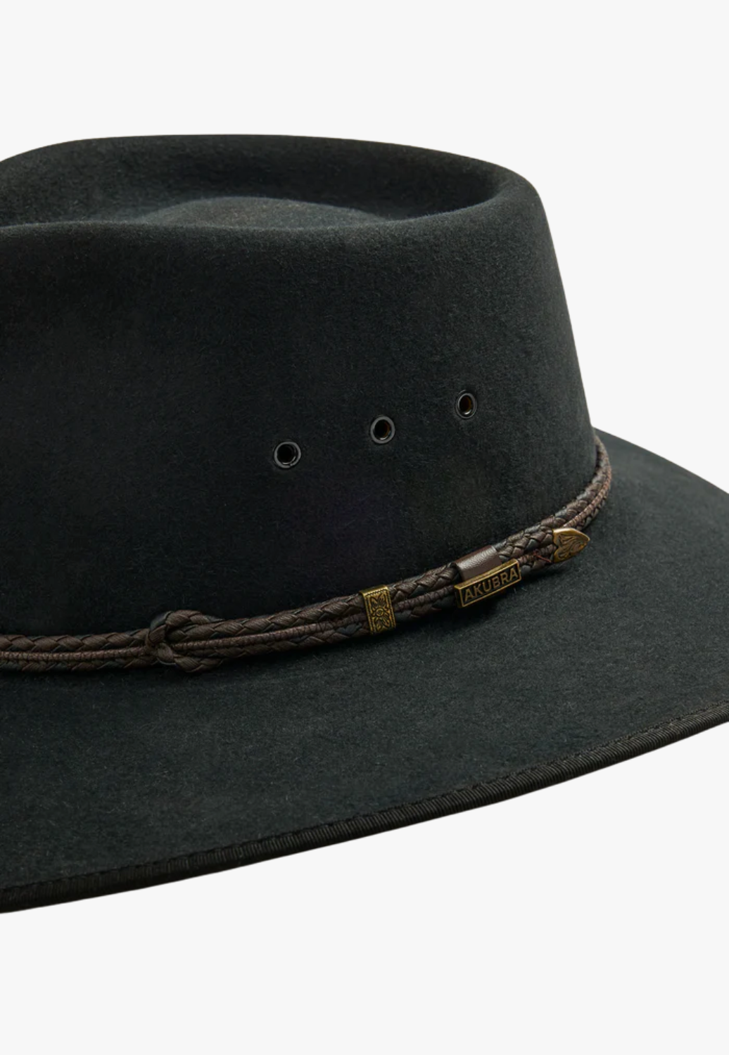 Akubra Cattleman Felt Hat Graphite Grey
