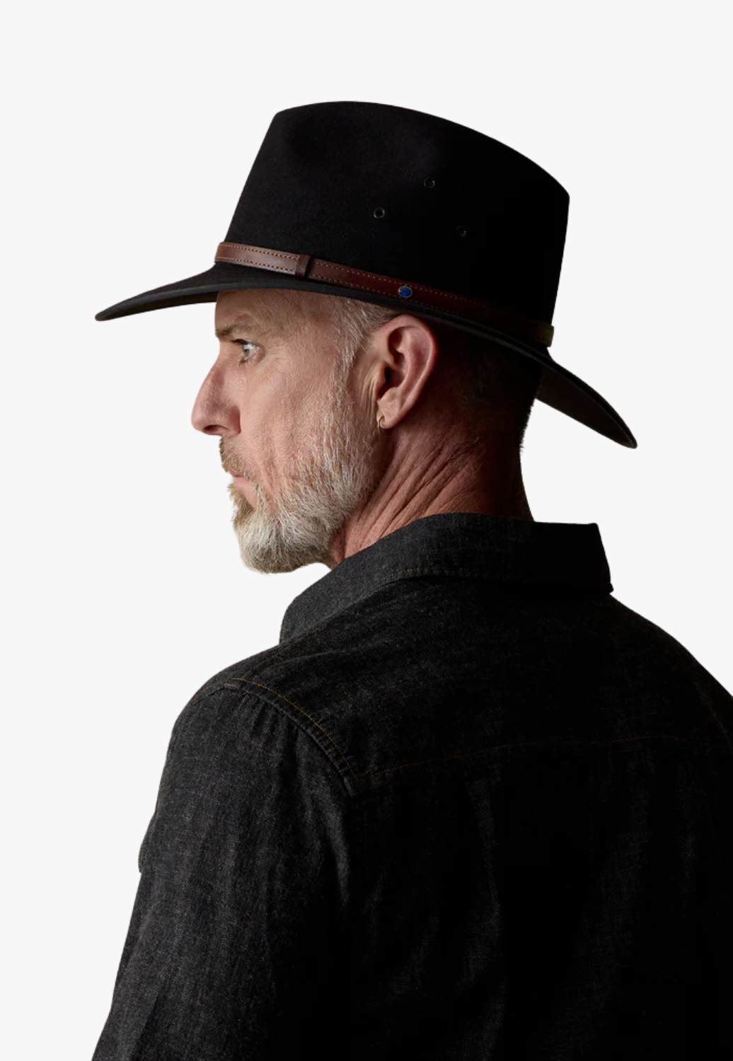 Akubra Coober Pedy Felt Hat Black