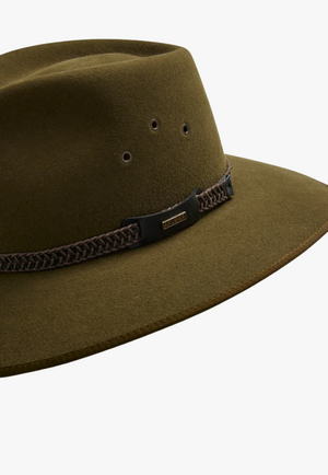 Akubra Tablelands Felt Hat Khaki