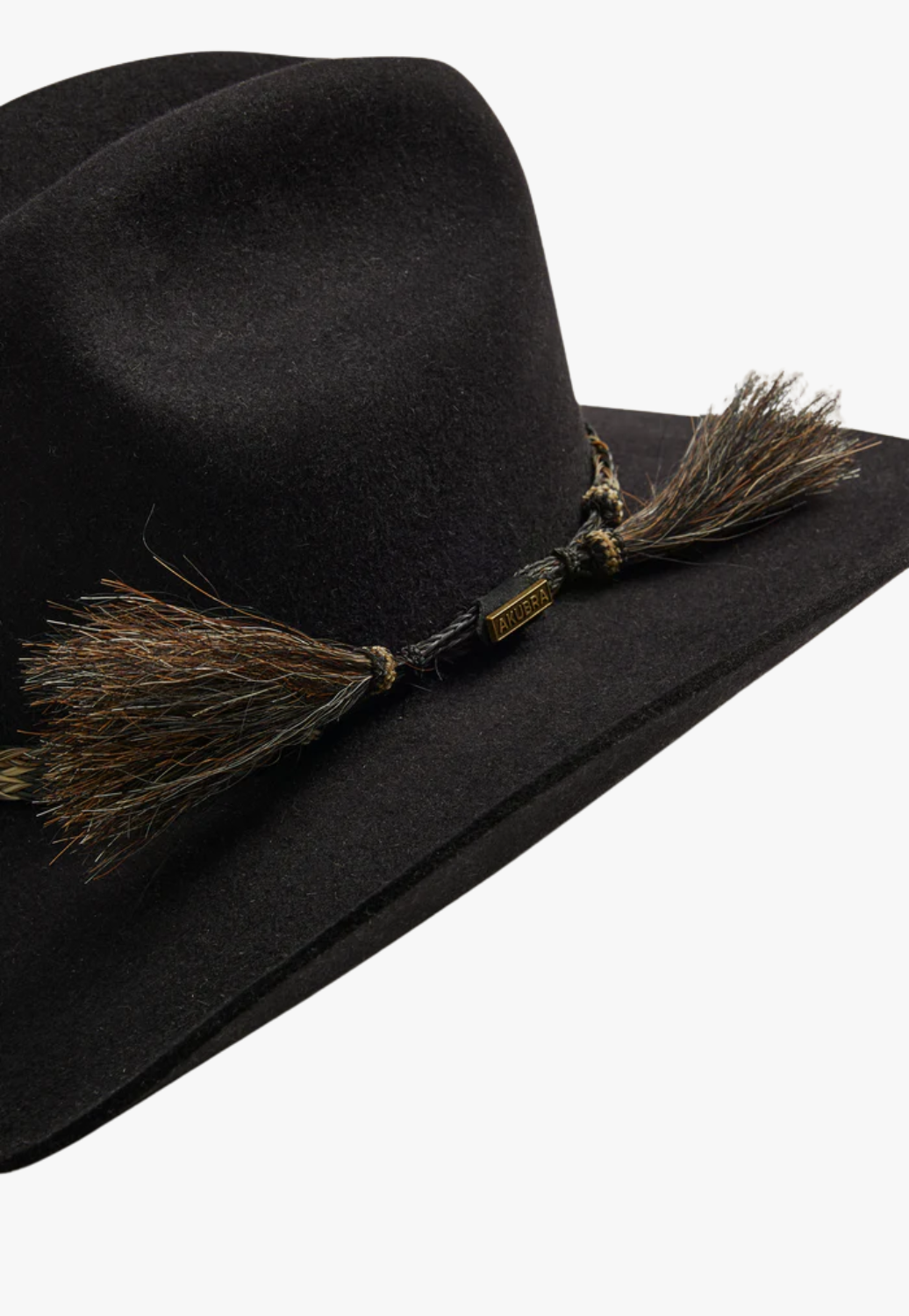 Akubra Rough Rider Felt Hat Black