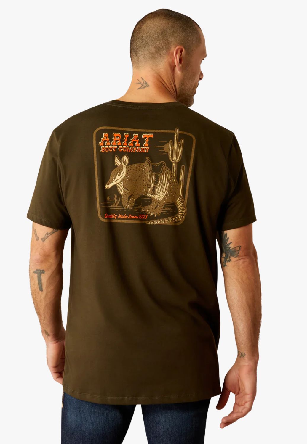 Ariat Mens Armadillo on a Half Shelf T-Shirt
