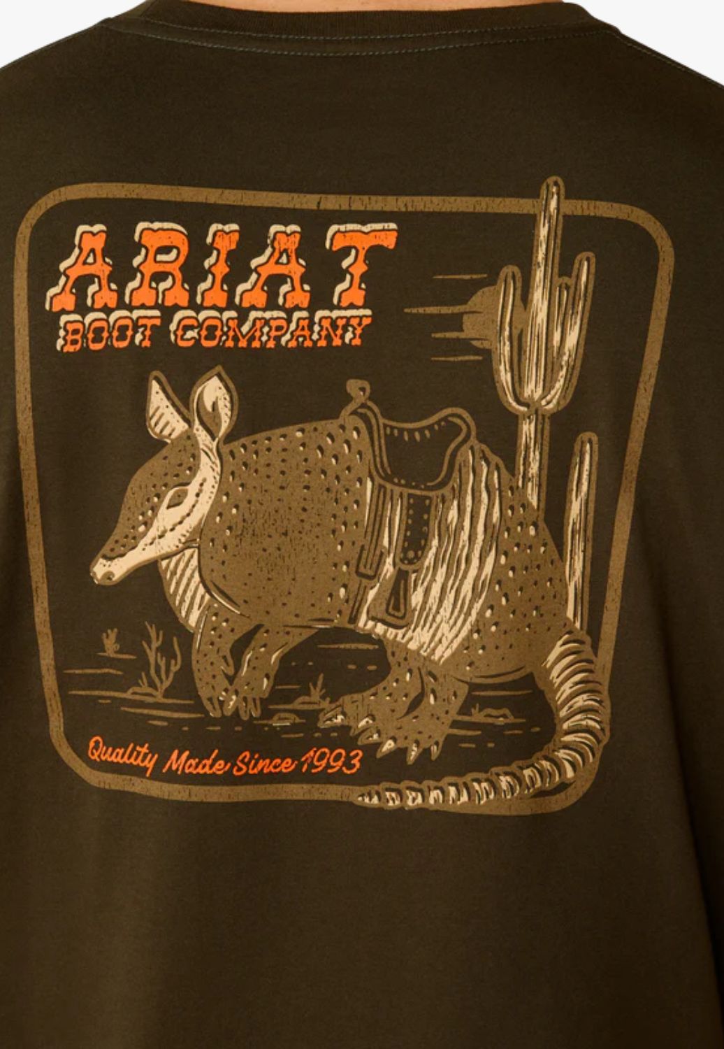 Ariat Mens Armadillo on a Half Shelf T-Shirt