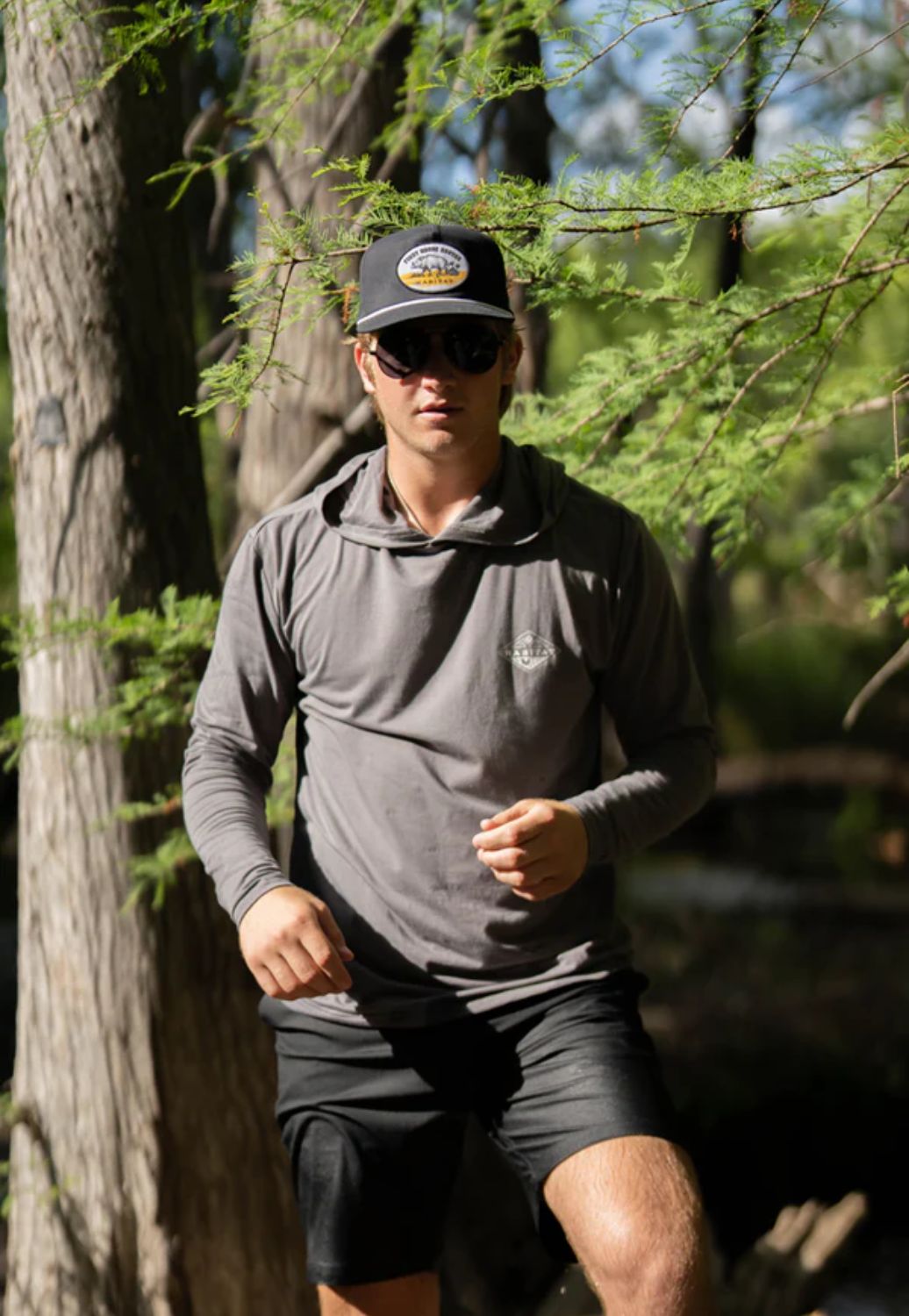 Hooey Mens Hooded Captain Long Sleeve T-Shirt