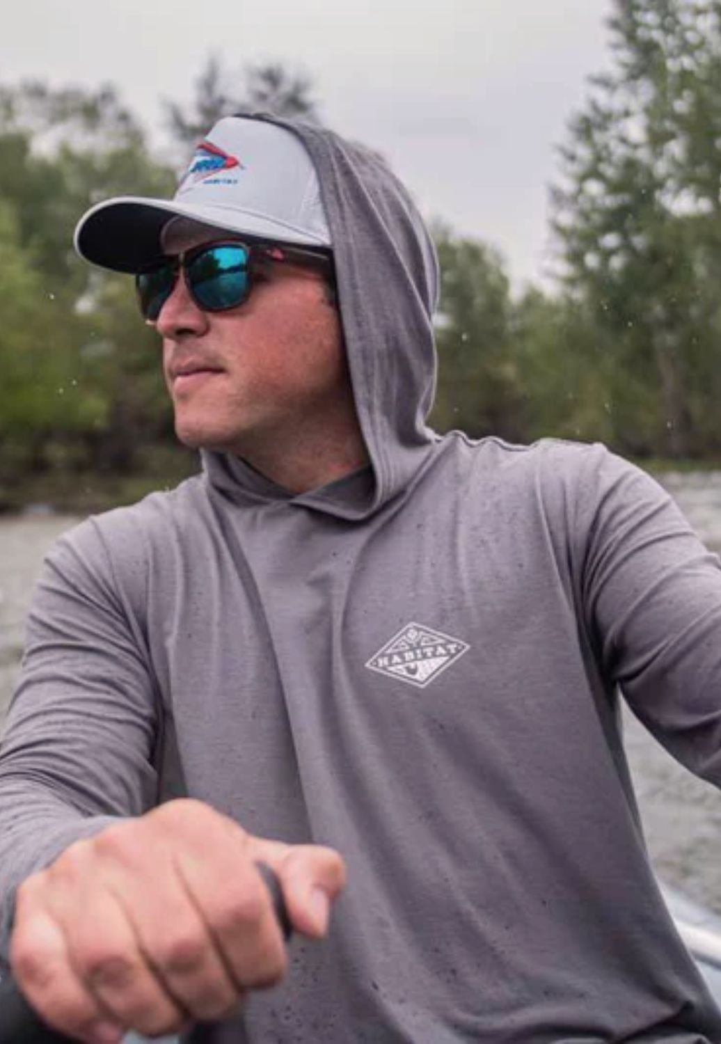 Hooey Mens Hooded Captain Long Sleeve T-Shirt