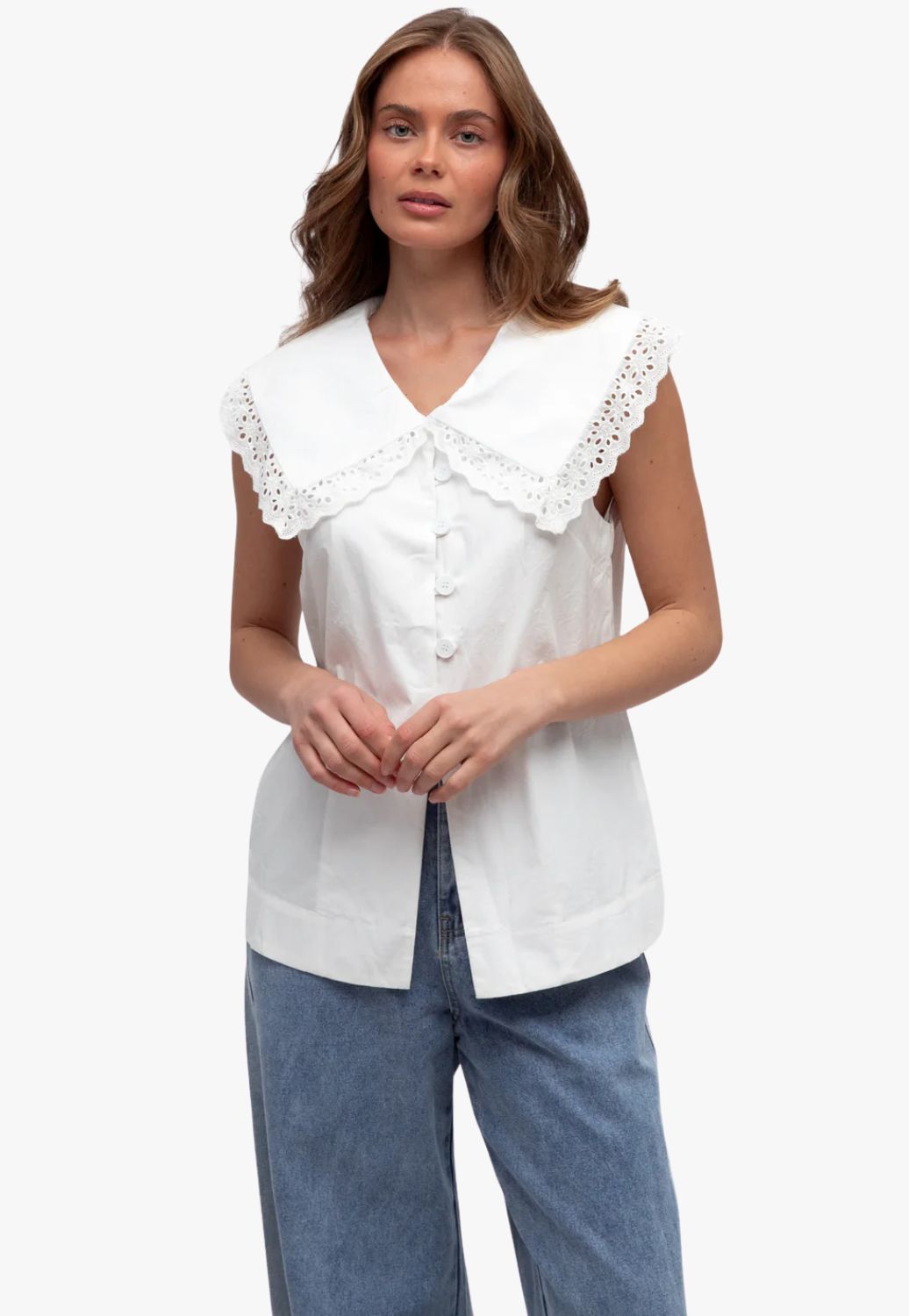 Paperheart Womens Abigail Peterpan Top