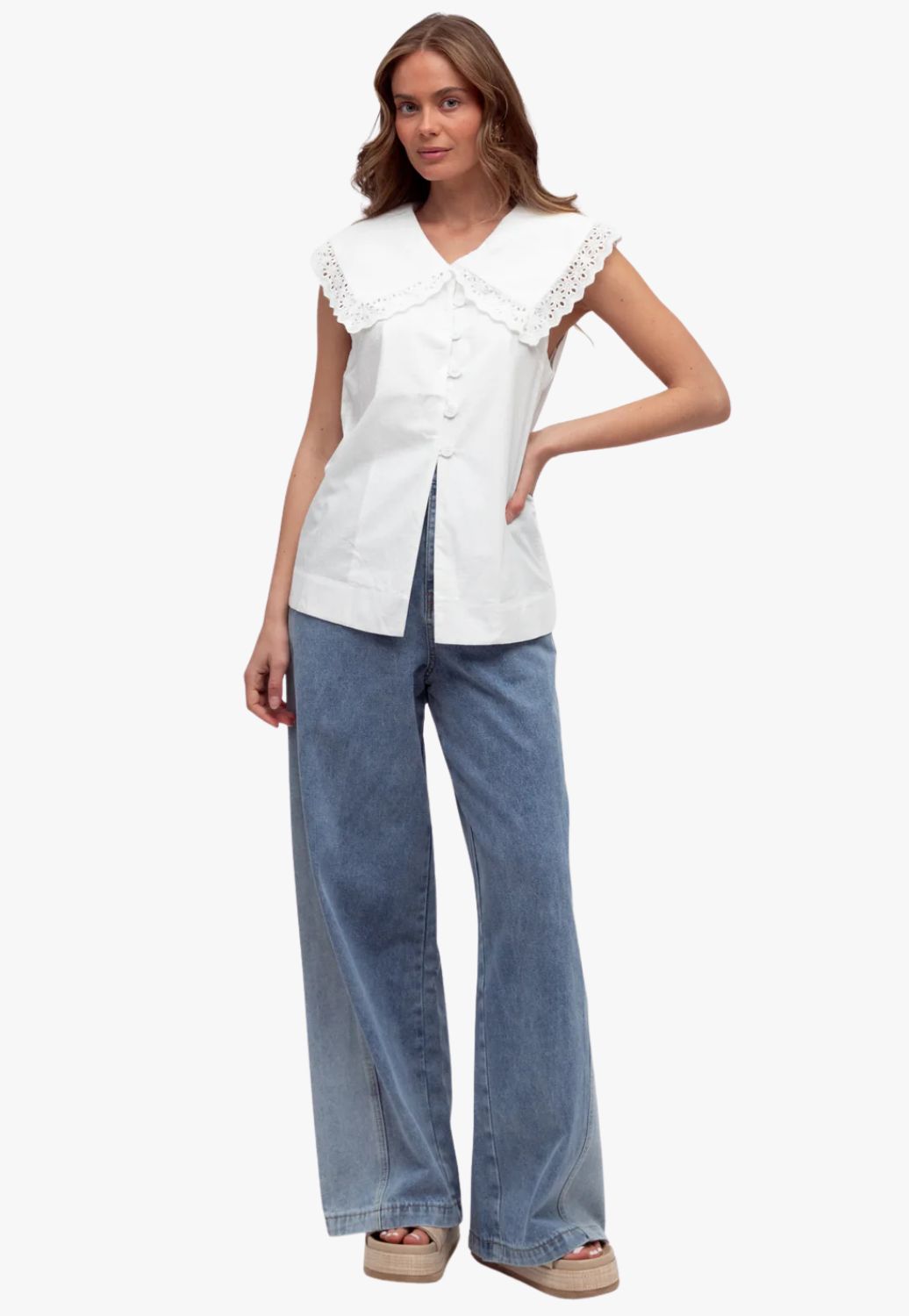 Paperheart Womens Abigail Peterpan Top