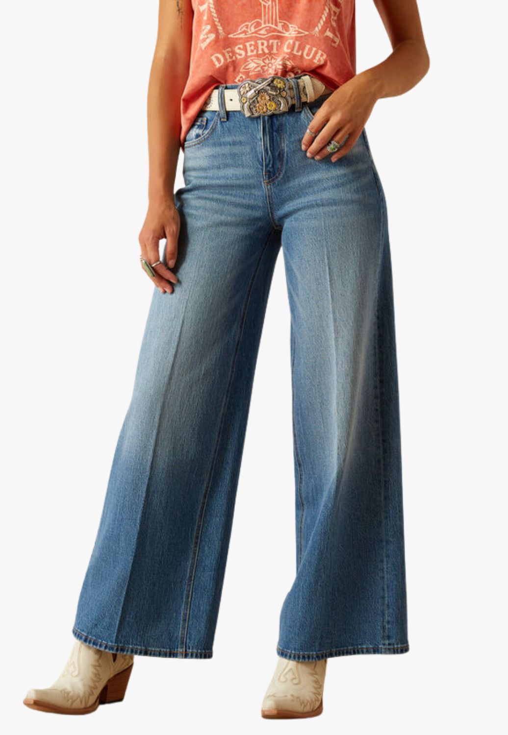 Ariat Womens Ultra High Rise Jazmine Wide Leg Jean