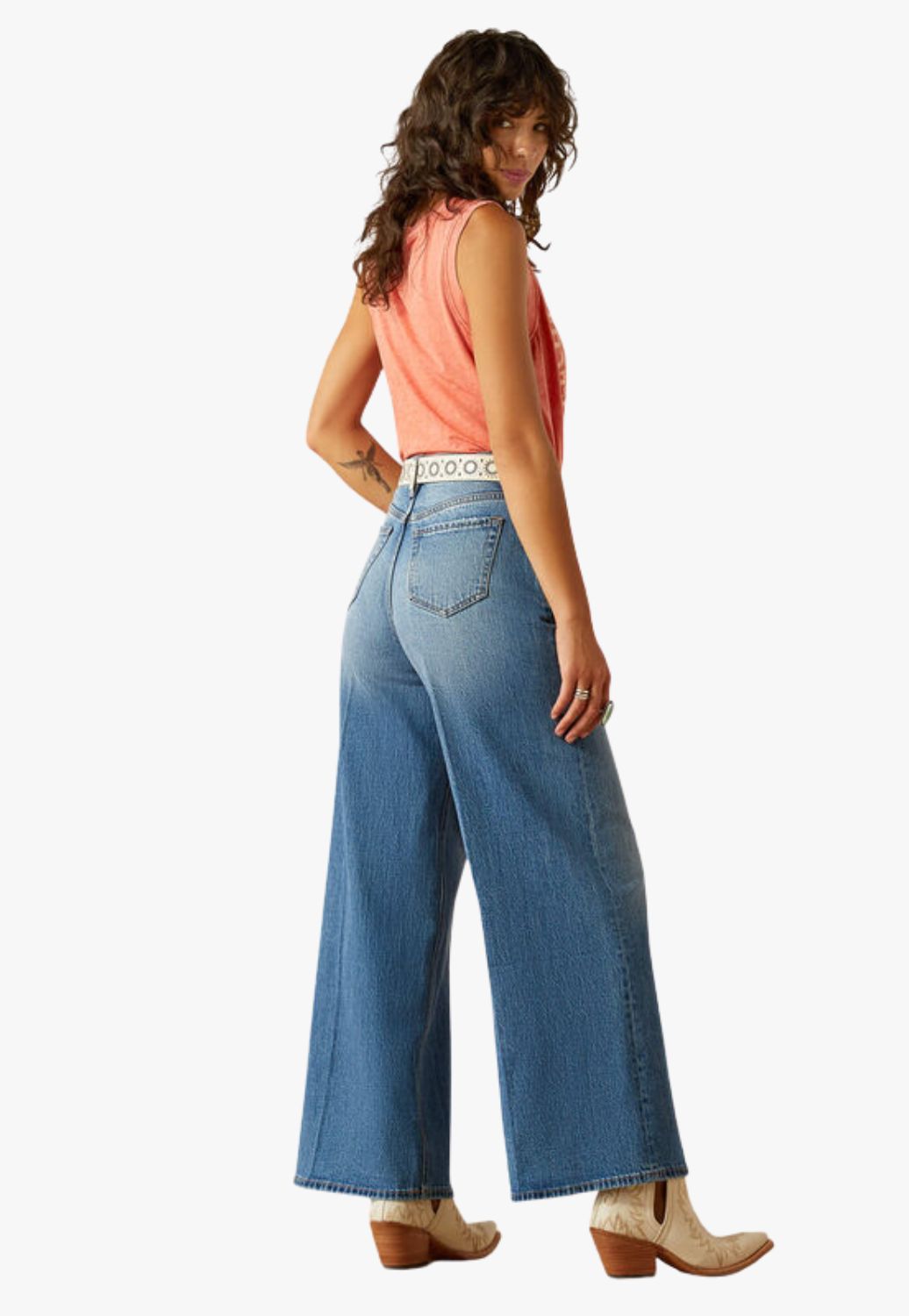 Ariat Womens Ultra High Rise Jazmine Wide Leg Jean