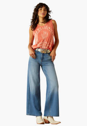 Ariat Womens Ultra High Rise Jazmine Wide Leg Jean
