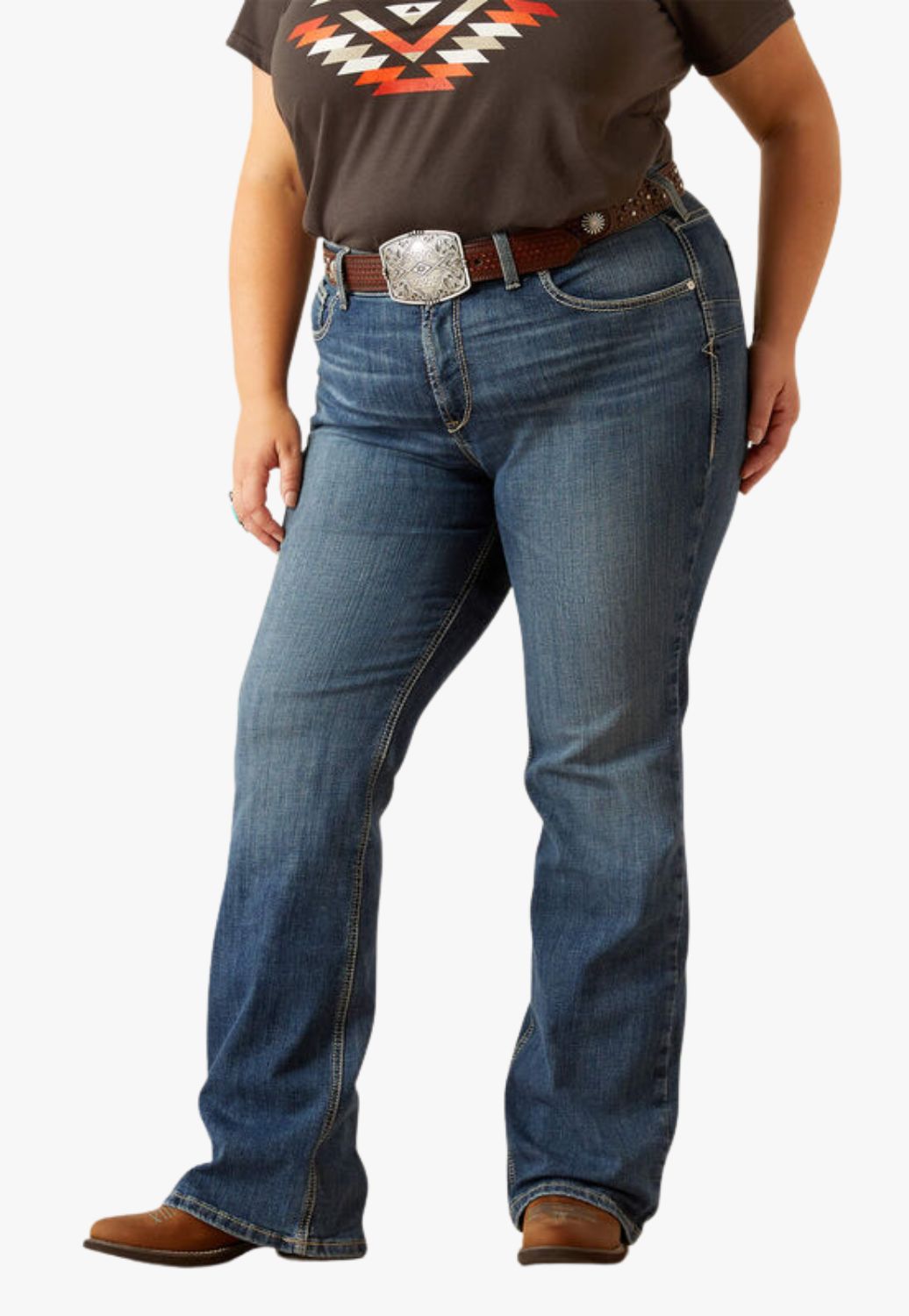 Ariat Womens Perfect Rise Byrdie Boot Cut Jeans