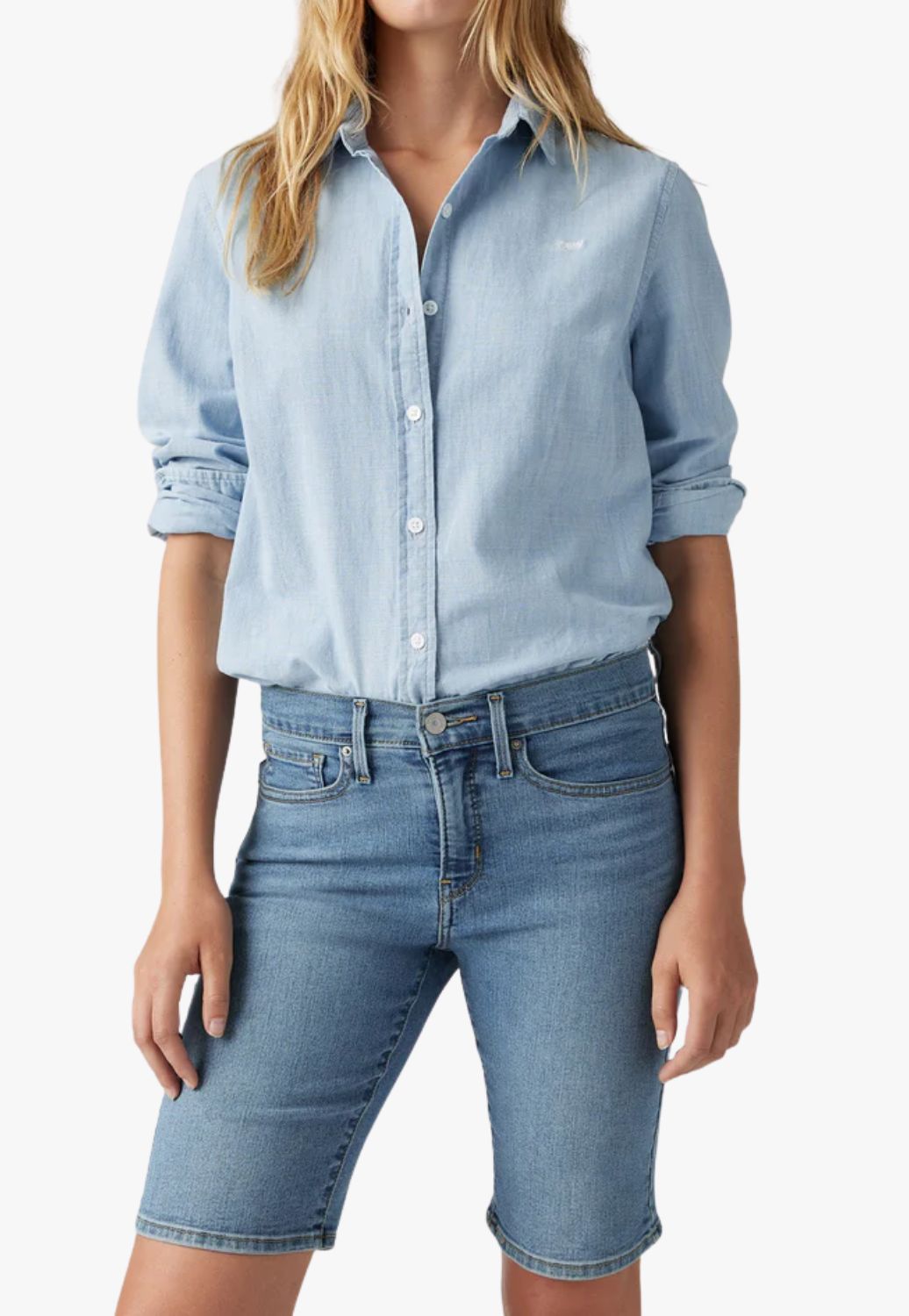 Levis Womens Shaping Bermuda Shorts