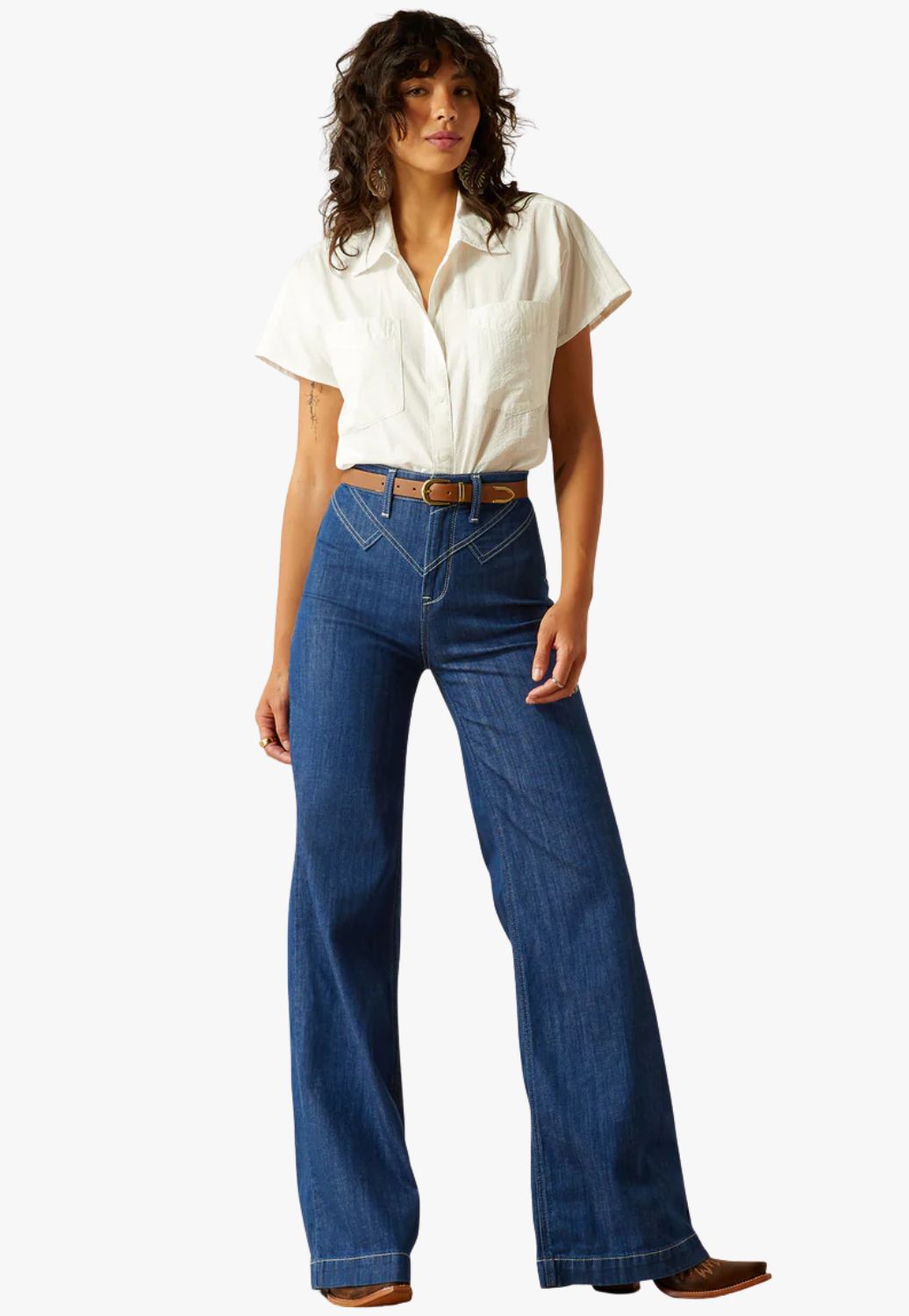 Ariat Womens Ultra High Rise Westie Wide Leg Jean