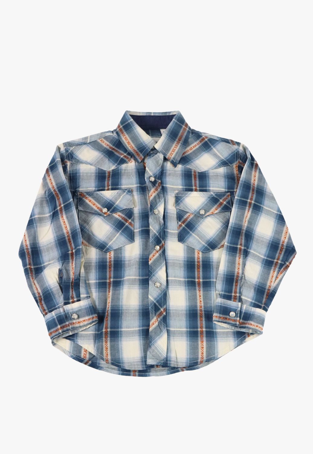 Roper Boys West Made Collection Plaid Long Sleeve Shirt
