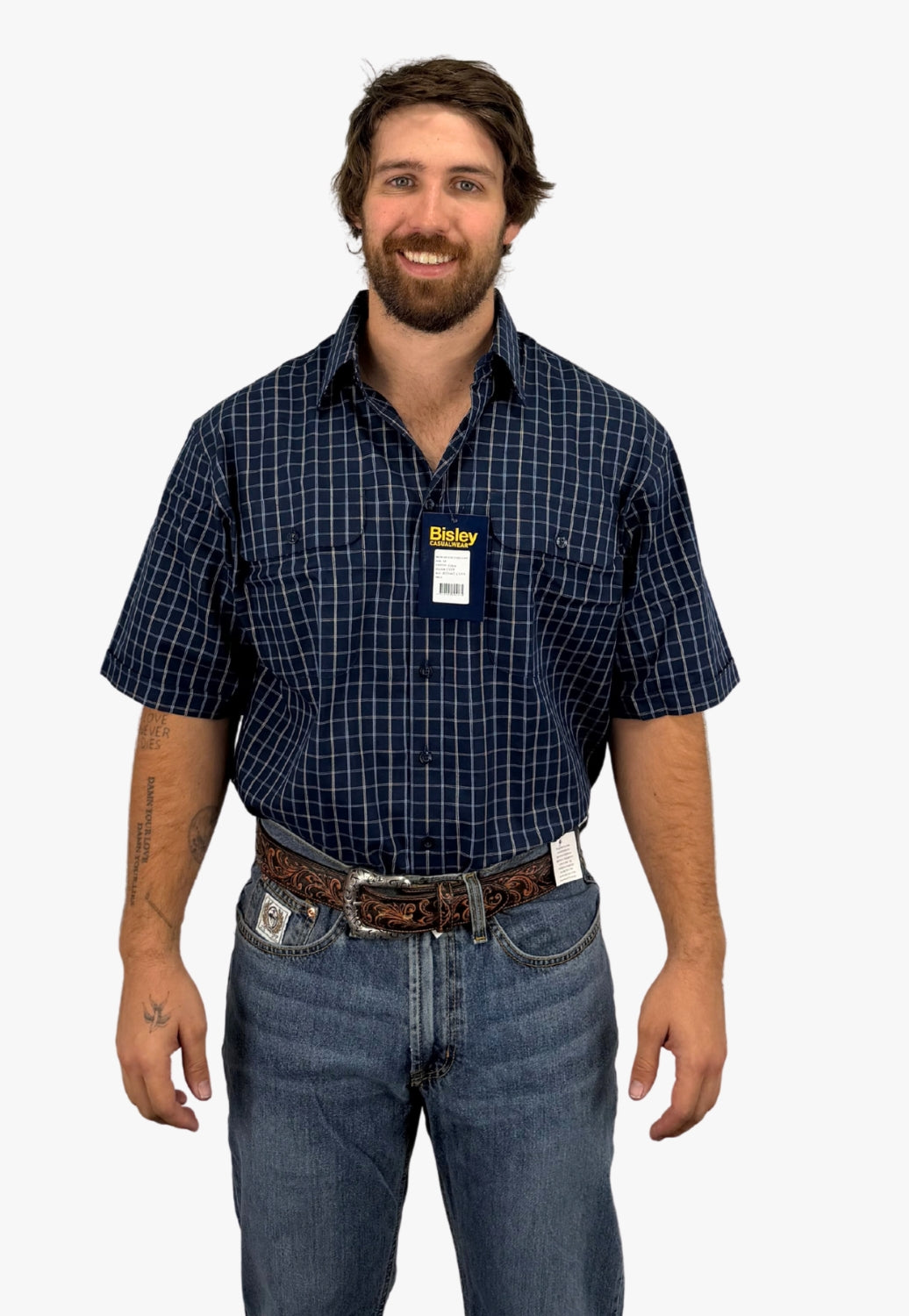 Bisley Mens Short Sleeve Cotton Shirt