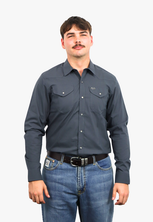 Kimes Ranch Mens Blackout Snap Long Sleeve Shirt