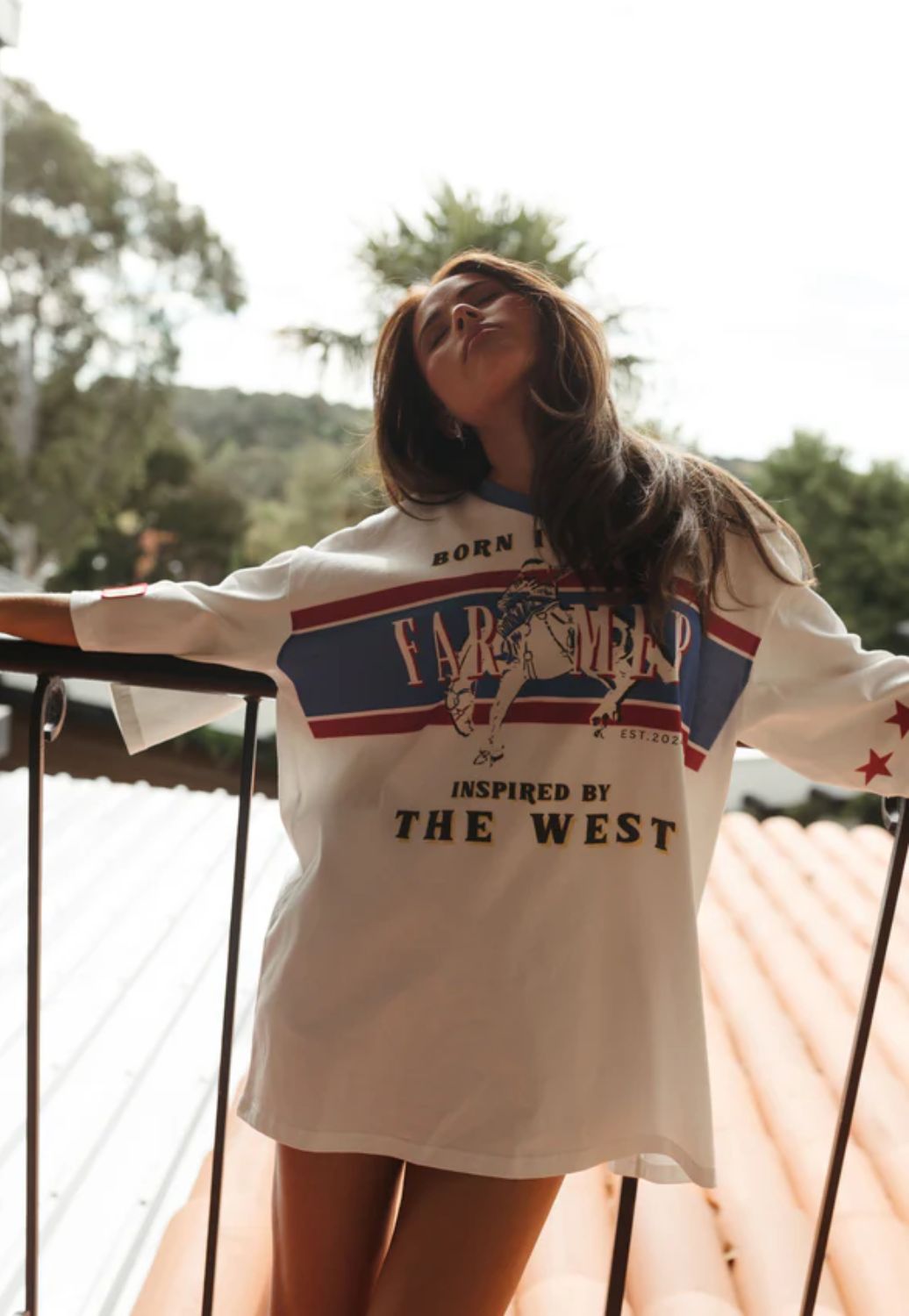 Whitney Spicer Born In Aus Womens Oversize TShirt