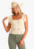 Rock and Roll Womens Ruched Crop Top