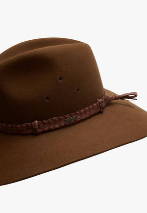 Akubra Riverina Felt Hat Coffee