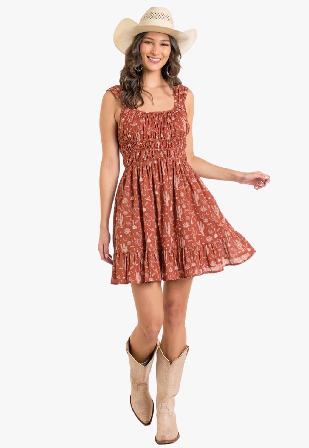 Rock and Roll Womens Desert Print Mini Dress