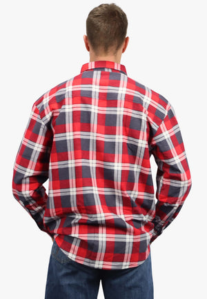 Pilbara Mens Open Front Flannelette Shirt