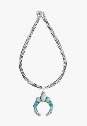 Myra Rio Verde Squash Blossom Necklace
