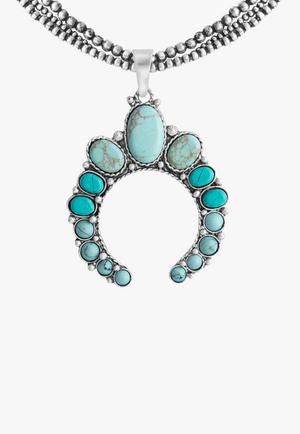 Myra Rio Verde Squash Blossom Necklace