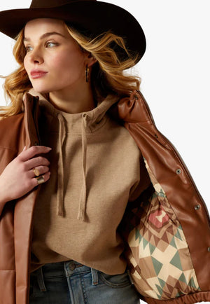 Ariat Womens Swirls Faux Leather Vest