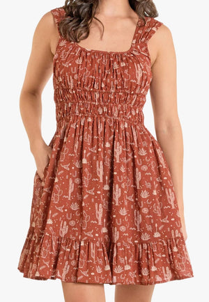 Rock and Roll Womens Desert Print Mini Dress