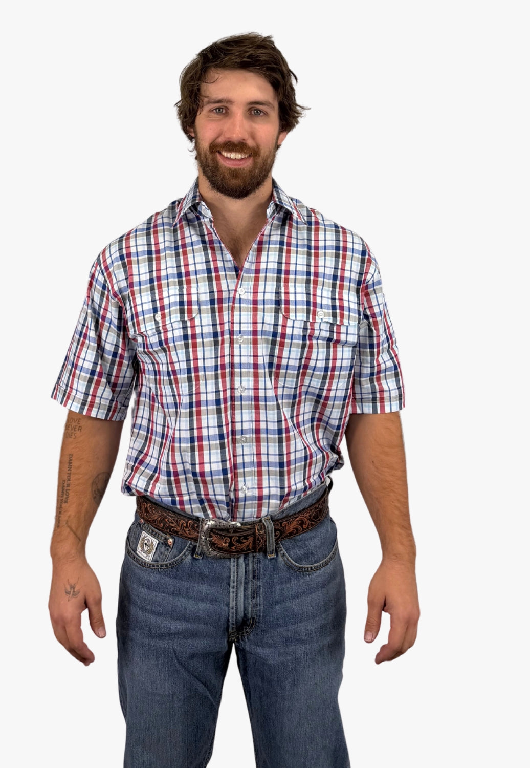 Bisley Mens Short Sleeve Cotton Shirt