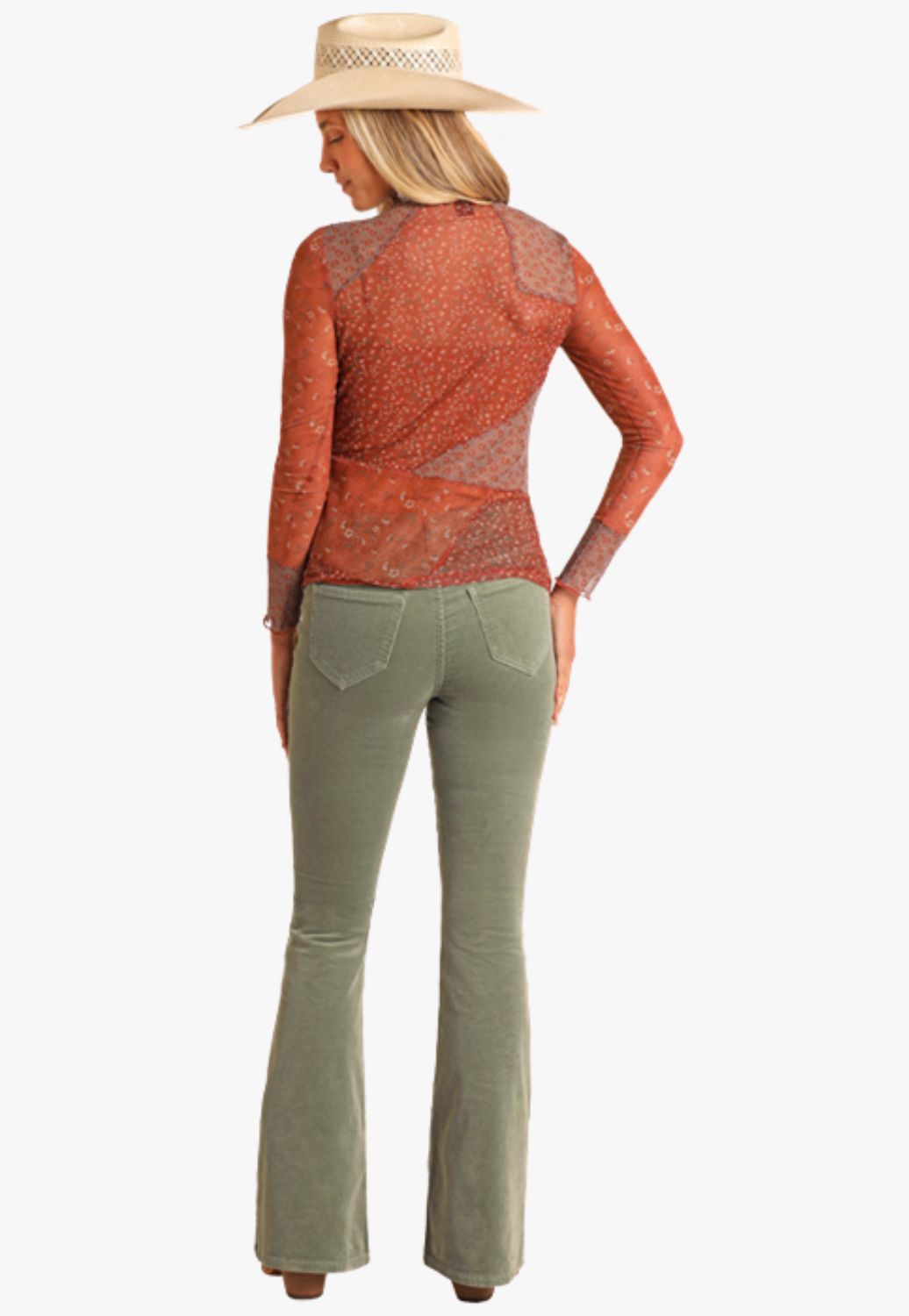 Rock and Roll Womens Floral Patchwork Top