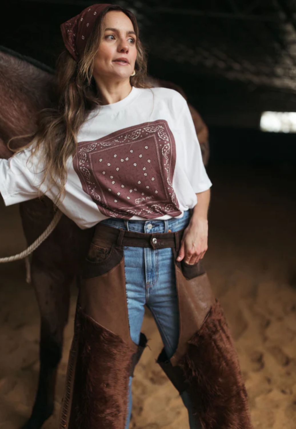 Whitney Spicer Women Bandana Crew T-Shirt