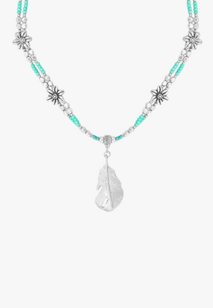 Myra Mesa Feather Pendant Necklace