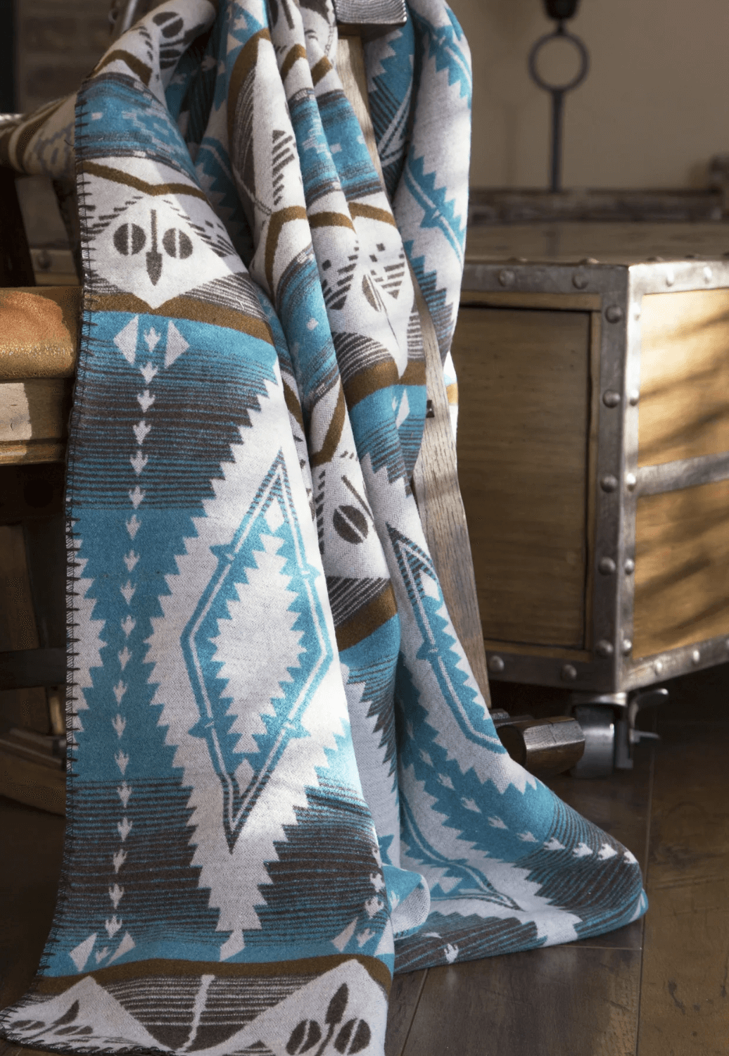 Carstens Turquoise Earth Blanket Throw