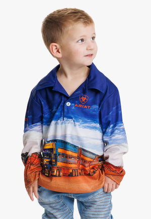 Ariat Kids Roadtrain Fishing Shirt