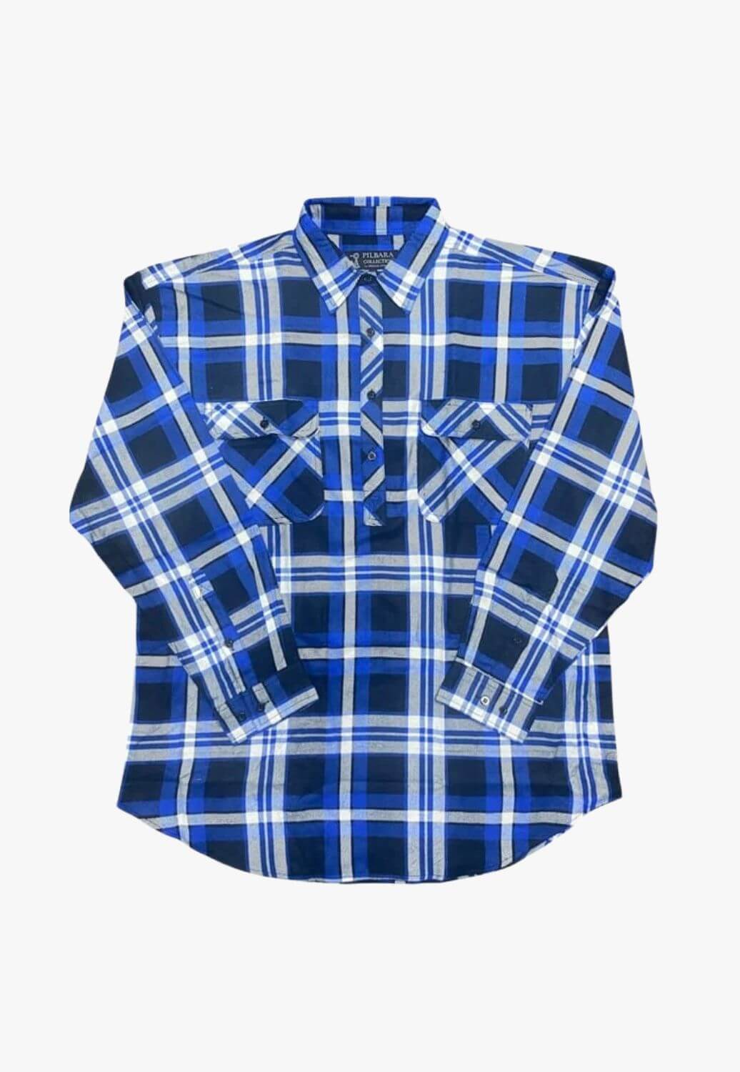 Pilbara Mens Closed Front Flannelette Shirt