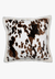 Wrangler Tri-Colour Cowhide Plush Sherpa Pillow