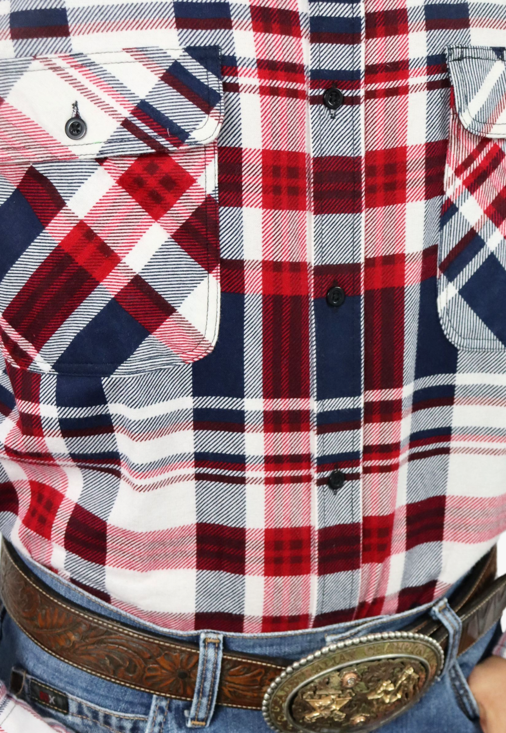 Pilbara Mens Open Front Flannelette Shirt