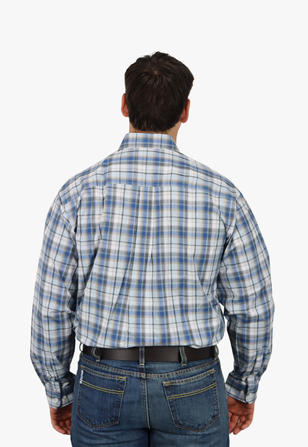 Cinch Mens Plaid Long Sleeve Shirt